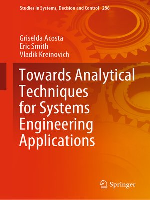 cover image of Towards Analytical Techniques for Systems Engineering Applications